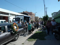 Cortejo hacia el cementerio